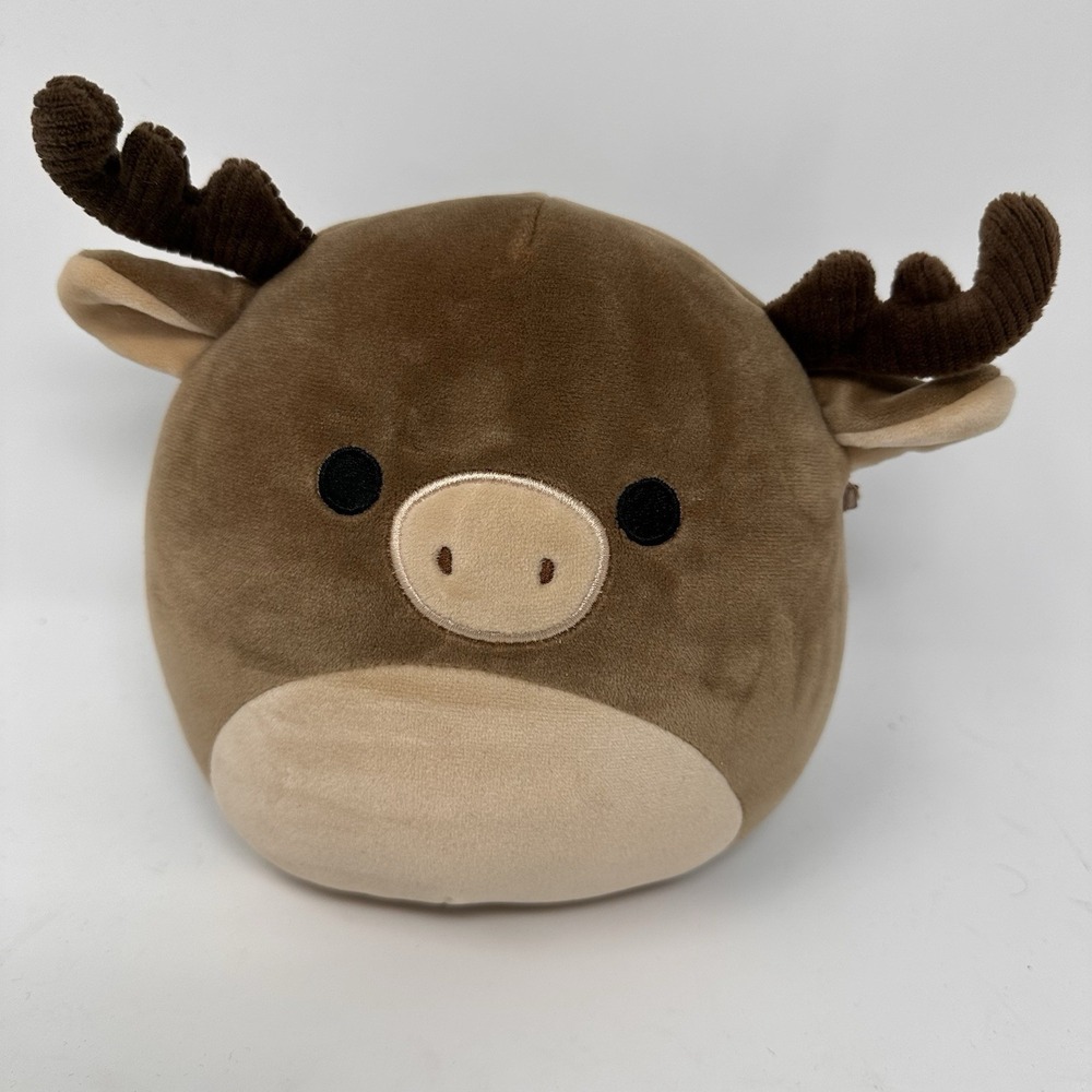 Squishmallows Kellytoy Plush Stuffed Animal Maurice the Brown Moose Reindeer 7".